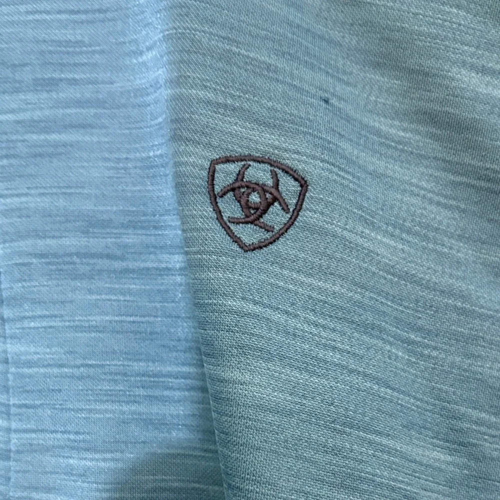 Ariat Women's Tek Team 1/2-Zip Teal Heather Sweatshirt Size Small
